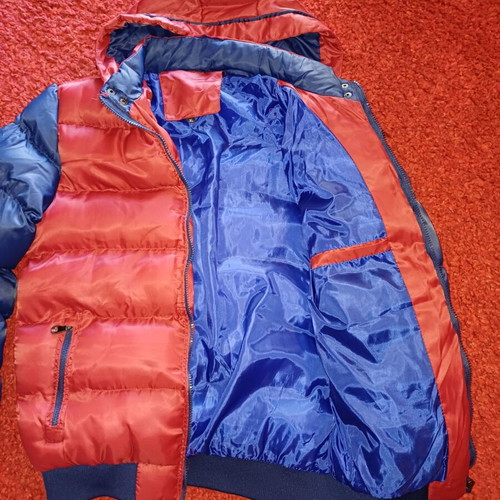 Fas Vogue 78 men's jacket used, dark red with blue