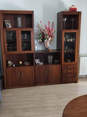 Composite bookcase used, three panels 2.20x2.10 m