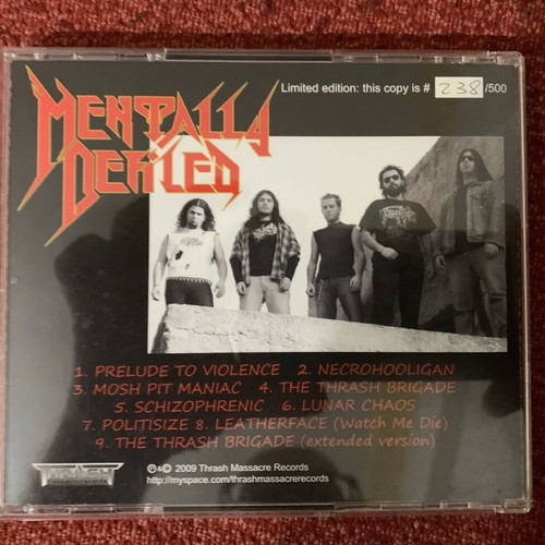 Mentally Defiled The Thrash Brigade CD like new, Greek thrash metal