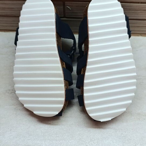Zara Kids sandals new, dark blue suede, size 22-23