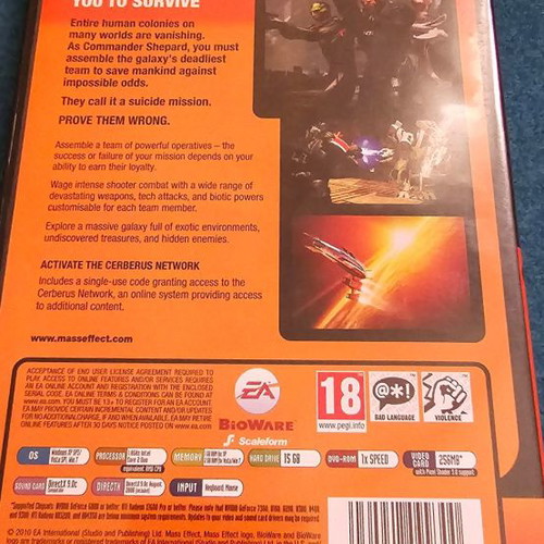 Mass Effect 2 PC used game