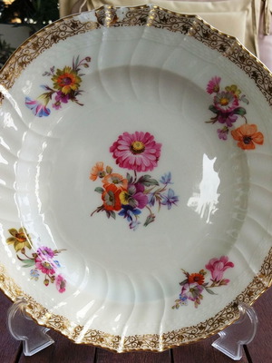 Collectible KPM plate used, diameter 21.5 cm