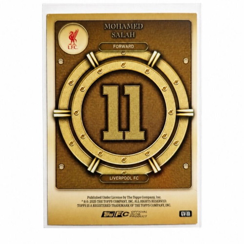 Mohamed Salah Gold Vault Limited Edition trading card like new