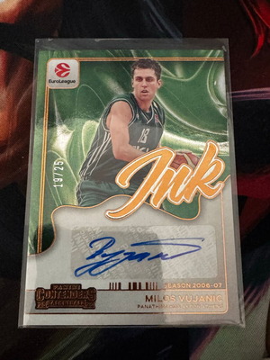 Panini Contenders EuroLeague 2025-26 Milos Vujanic Ink Auto /25
