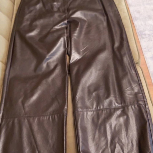 Access leather pants brown medium new