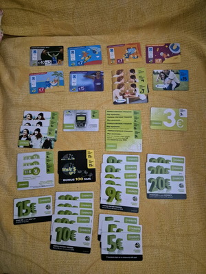 Κάρτες ανανέωσης χρόνου ομιλίας Cosmote σαν καινούργιες, πακέτο 41