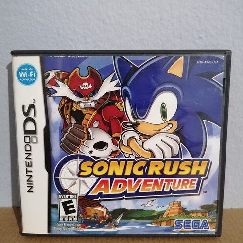 Sonic Rush Adventure empty case, cover and manual for Nintendo DS