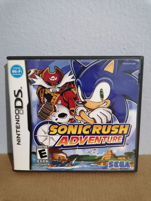 Sonic Rush Adventure empty case, cover and manual for Nintendo DS