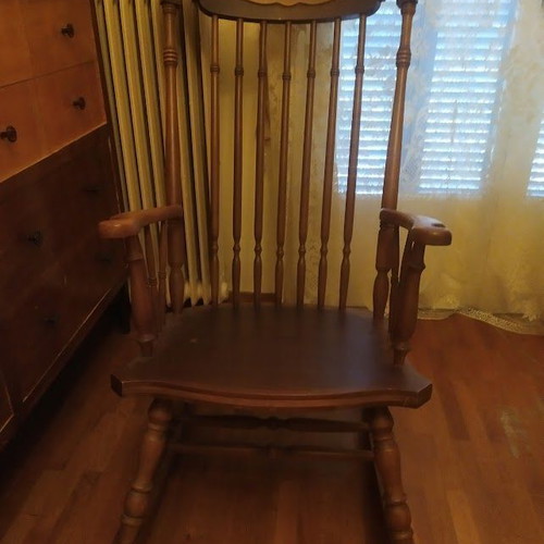 Wooden rocking chair