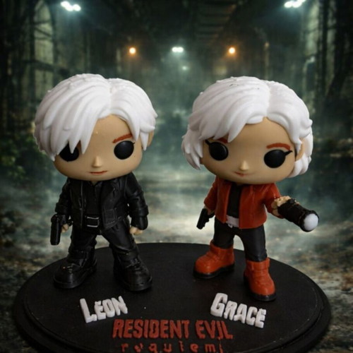 Leon & Grace Resident Evil figures new collectible set