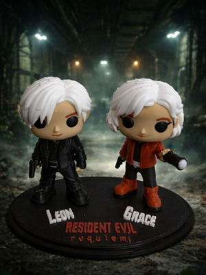 Leon & Grace Resident Evil figures new collectible set
