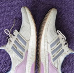 Adidas UltraBoost γυναικεία παπούτσια μεταχειρισμένα, νούμερο 40, μπεζ με λιλά και μπλε