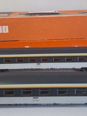 Lima HO SNCF 2 επιβατικά βαγόνια Corail σαν καινούργια