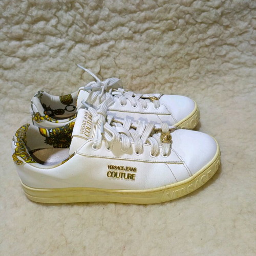 Versace Jeans Couture white sneakers used, size 40/41