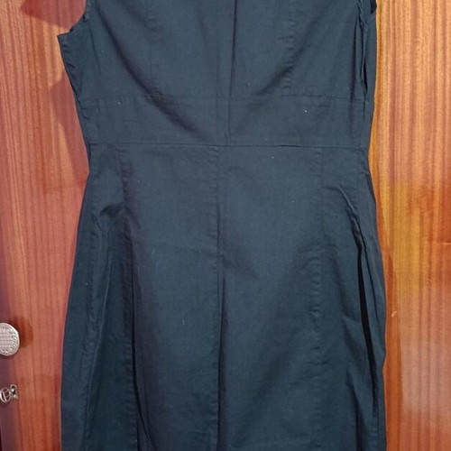 La Redoute black midi dress-shirt XS used, cotton with stretch