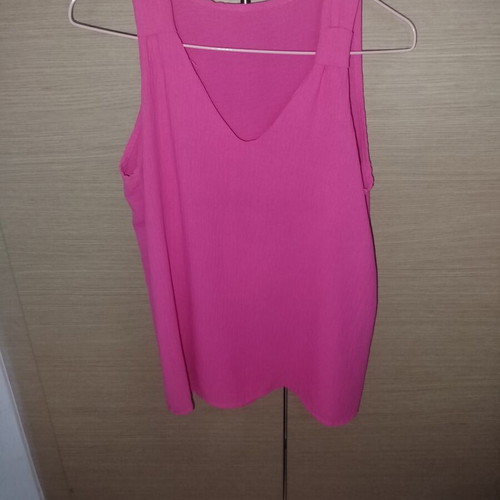 Sleeveless summer blouse Italy, new, pink, one size