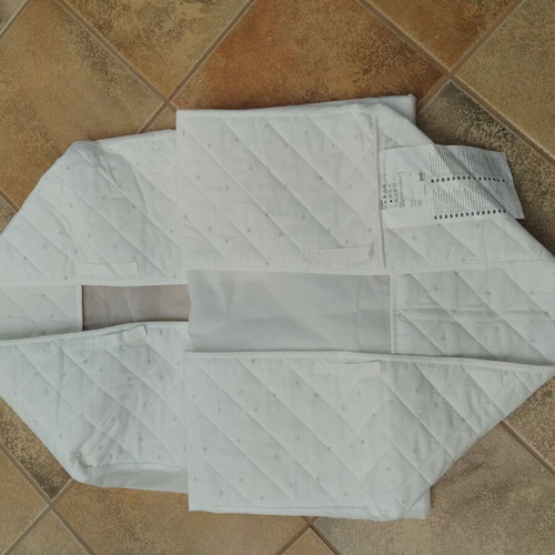 IKEA Protective Crib Bumper like new, white, 0.70x1.40 m