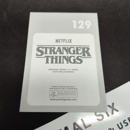 Panini Stranger Things collectible sticker like new