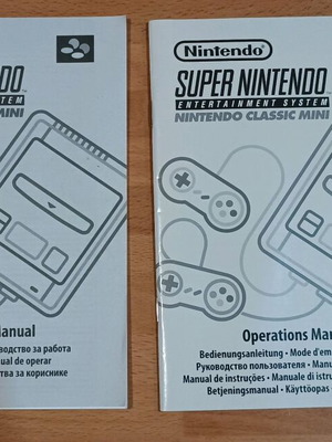 Super Nintendo Mini manual book new