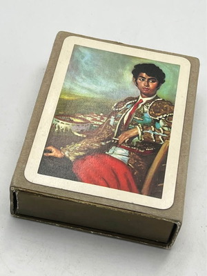 Vintage playing cards in box used, 1950s-1960s