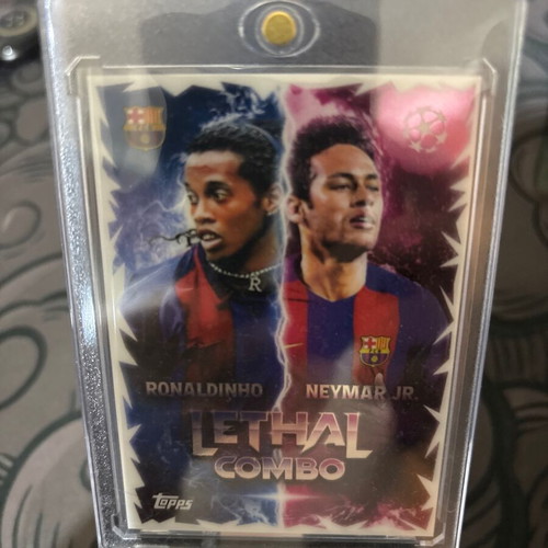 Topps Collectible Card Ronaldinho & Neymar Jr. Lethal Combo FC Barcelona