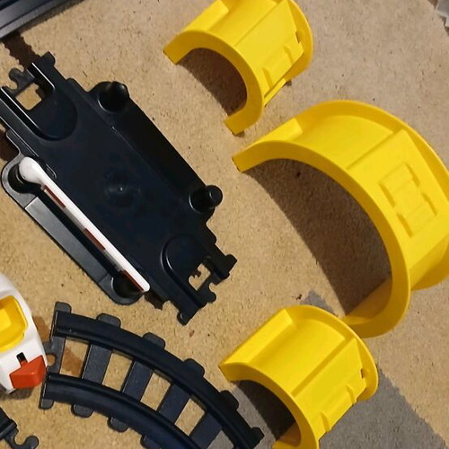 Playmobil 123 τρένο 6880 μεταχειρισμένο, πακέτο με πυροσβεστικό και αστυνομία