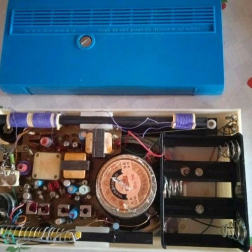 Petrel B321 radio used, 1960s, with leather case