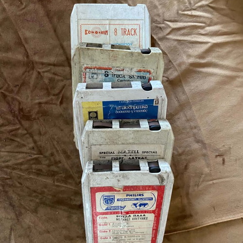 Cassette tapes used, pack of 5, 8-track