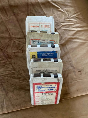 Cassette tapes used, pack of 5, 8-track