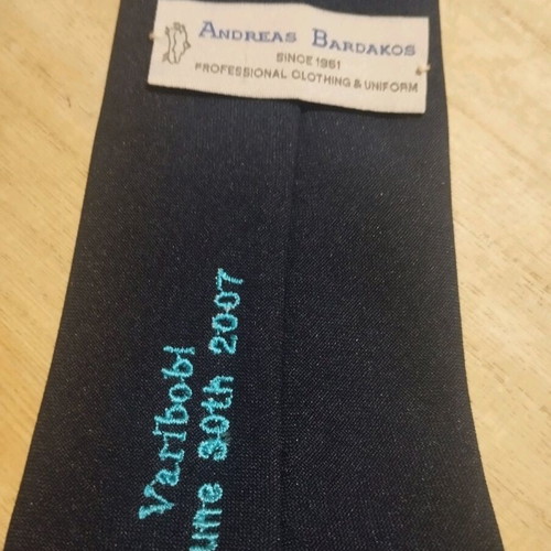 Blue tie used professional