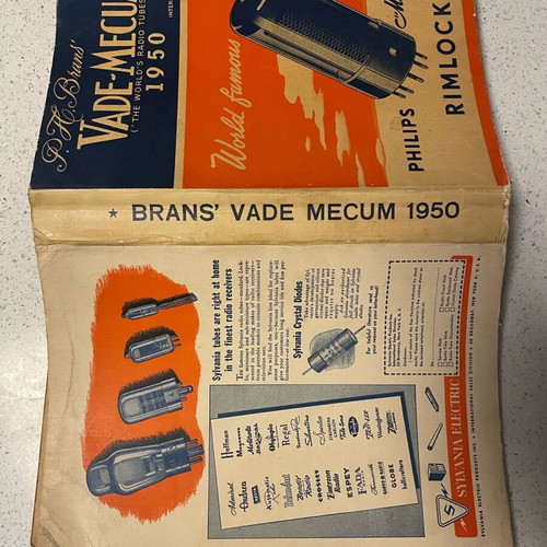 P.H. Brams Vade Mecum “The World’s Radio Tubes” 1950 like new