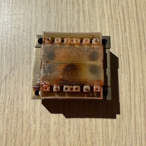 Burnt transformer used for Art