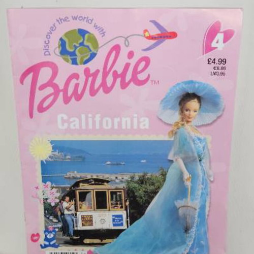 Discover the world with Barbie magazine collection with doll clothes
