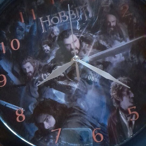 Hobbit wall clock used, analog