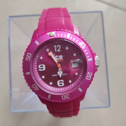 Ice-Watch wristwatch women's like new, pink raspberry