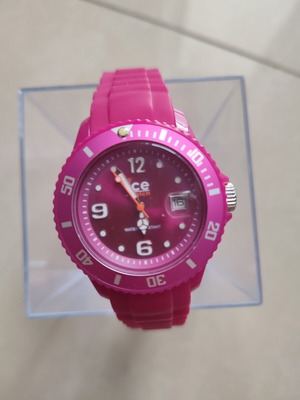 Ice-Watch wristwatch women's like new, pink raspberry