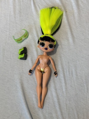 LOL OMG Bhad Gurl Doll used with shoes and sunglasses