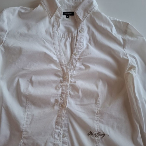 Miss Sixty Shirt L white used, fitted with button closure