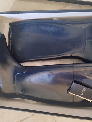 Γαλότσες Armani Jeans no40 μεταχειρισμένες, μπλε