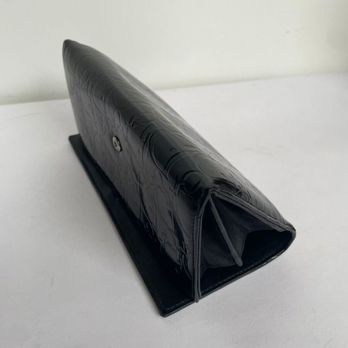 Dior black leather wallet used
