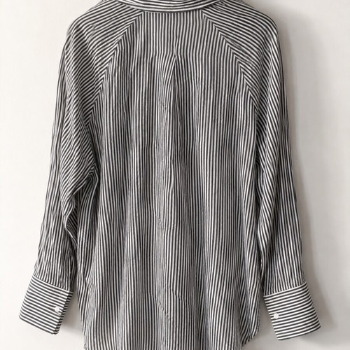 Zara women's striped oversized shirt black and white size M like new