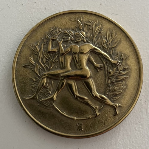 Bronze commemorative medal IAAF Athens 1997 like new