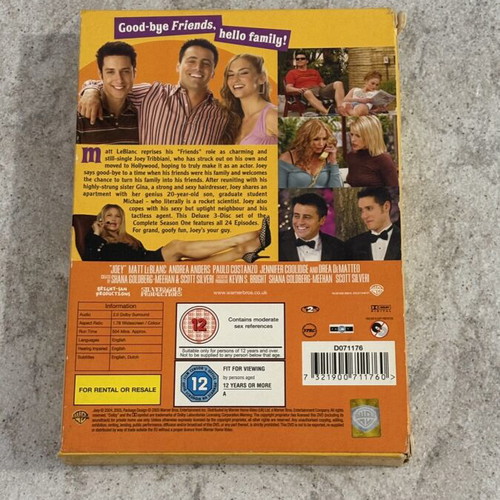 Joey The Complete First Season DVD box set like new