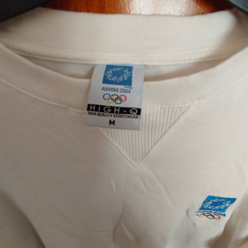 Collectible sweatshirt white Athens 2004 Olympics size M used