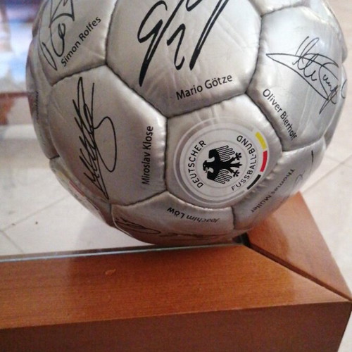 German National Team Collectible Ball 2012 like new with signatures