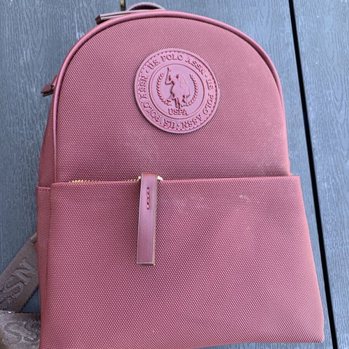 U.S. Polo Assn. women's mini backpack, burgundy