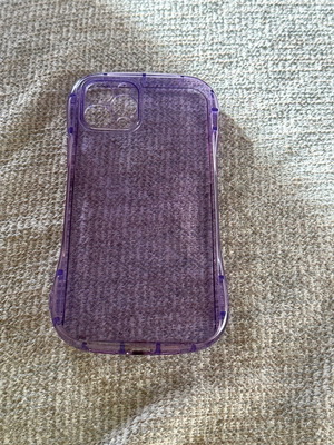 Θήκη iPhone 12pro σαν καινούργιο, μωβ διαφανής