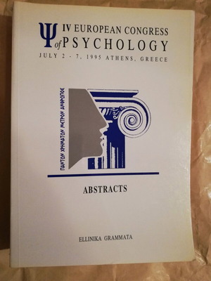 Psychology Conference Abstracts Book like new, Ellinika Grammata