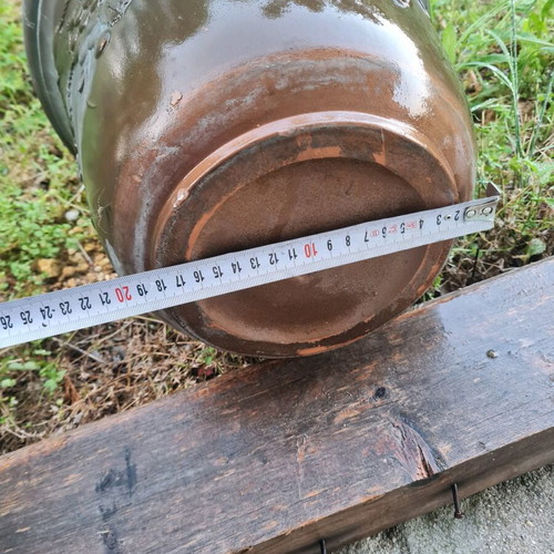 Ceramic planter used with embossed design