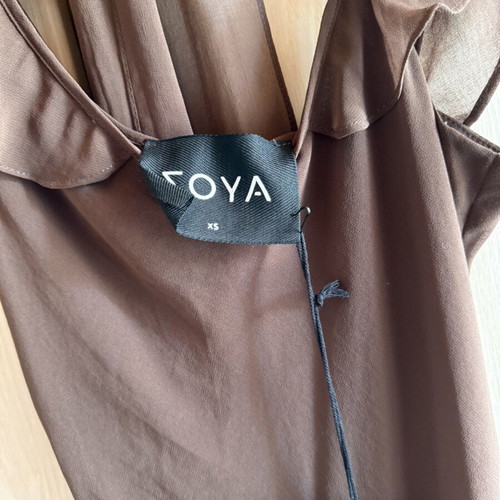 Zoya evening dress with scarf, new, brown, size XS